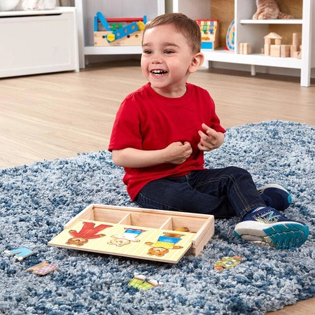 Drewniana układanka Ubierz Trzy Misie Melissa & Doug 13770