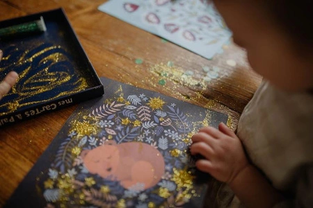 Auzou Kolorowanie brokatem Zwierzątka leśne 5+ 80186