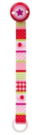 Zawieszka do smoczka dla dziewczynki Słonik Heimess