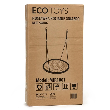 Huśtawka ogrodowa bocianie gniazdo pajęcza sieć ECOTOYS