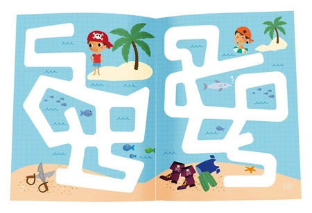 Teczka małego artysty z 3 książeczkami Apli Kids - Piraci