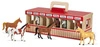 Przenośnia drewniana Stajnia z 8 Figurkami Koni Melissa and Doug 13744-MD