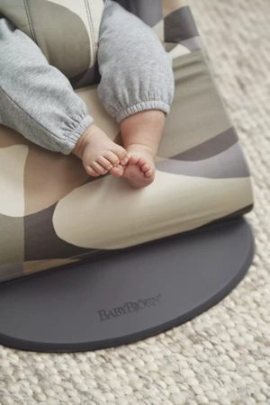 BABYBJORN - leżaczek BLISS COTTON, Khaki/Green Print