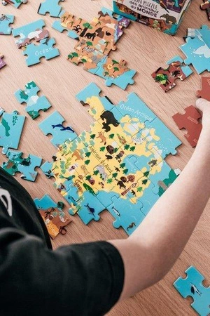 Auzou Puzzle Zwierzęta świata 100 el. 53962