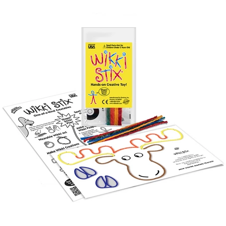 Woskowe sznureczki Wikki Stix - Zestaw Start - połącz kropki 12 szt