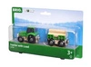BRIO World Traktor z Przyczepą i Drewnem