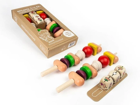 Drewniana gra zręcznościowa BBQ Party 3l+ MILANIWOOD