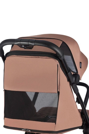 Easywalker Jackey Kompaktowy, samoskładający się wózek spacerowy z torbą transportową Pecan Brown