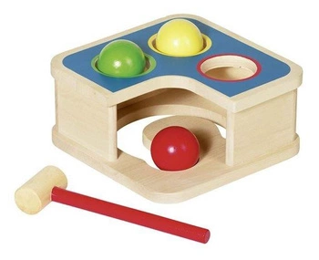 Przebijanka z młotkiem i tor dla kulek, 2 w 1