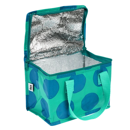 Torba termiczna na lunch, Kropki, niebiesko-turkusowa, Rex London