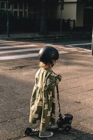 SCOOTANDRIDE Highwaykick 2 Lifestyle Hulajnoga trójkołowa balansowa z zamykanym schowkiem 2+ Zebra