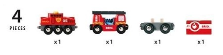 BRIO World Pociag Straży Pożarnej