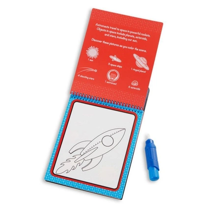Wodna kolorowanka Water Wow Kosmos 40178- Melissa & Doug, książeczki wielokrotnego użytku