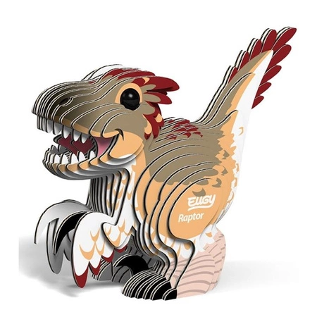 Eugy Układanka Eko 3D Dinozaur Raptor