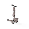 SCOOTANDRIDE Highwaykick 1 Lifestyle 2w1 Jeździk i hulajnoga z zamykanym schowkiem 1-5 lat Brown Lines