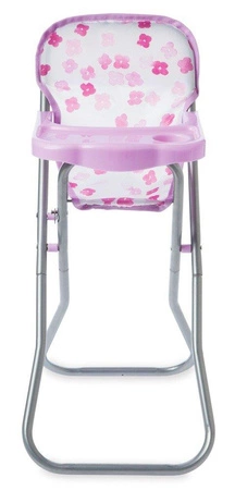 Krzesełko do karmienia lalki w kwiatki, Baby Stella, 153160-Manhattan Toy, akcesoria dla lalek