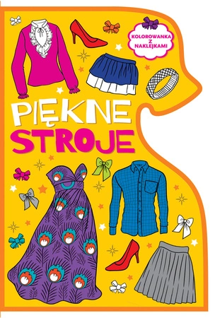 Piękne stroje kolorowanka z wykrojnikiem