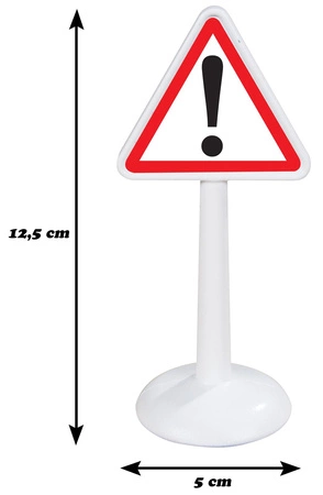 WOOPIE Zestaw Edukacyjny Mini Znaków Drogowych 16 el. + Samochodzik