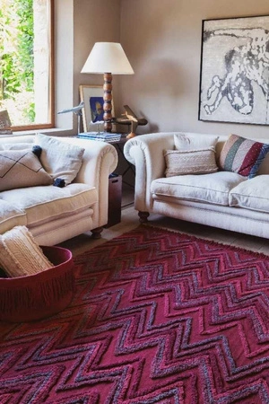 Lorena Canals Dywan bawełniany Earth Savannah Red 170 x 240 cm