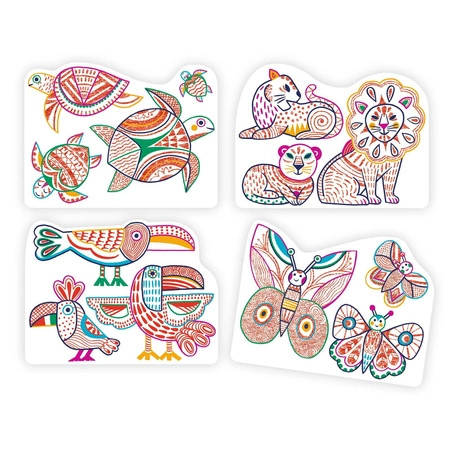 Magiczne kolorowanki - DZIKIE RODZINKI DJ00066