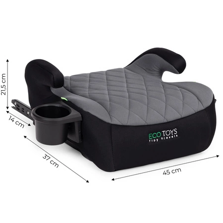 Podkładka ISOFIX samochodowa siedzisko dla dzieci i-SIZE wzrost 125-150 cm uchwyt na napoje ECOTOYS