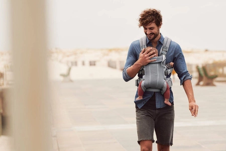 BABYBJORN - nosidełko Harmony 3D Mesh, Srebrny