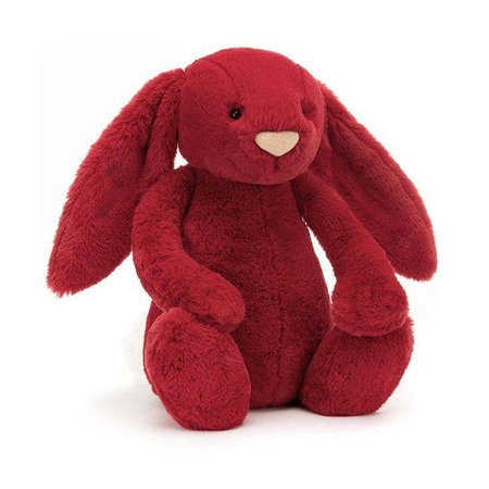 JellyCat - Króliczek LUX Czerwony 51 cm