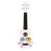 Gitara ukulele dla dzieci drewniana 4 struny nylonowe kostka do gry ECOTOYS
