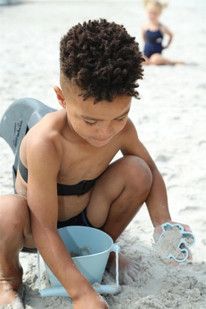 Silikonowe Foremki do piasku 4 szt. Scrunch - Petrol