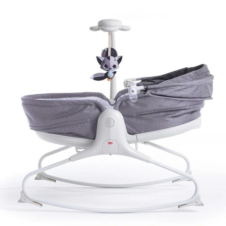 Wielofunkcyjny Leżaczek-bujaczek-krzesełko 3w1 z budką - szary