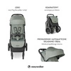 Easywalker Jackey2 XL Przestronny, samoskładający się wózek spacerowy z kołami XL Agave Green