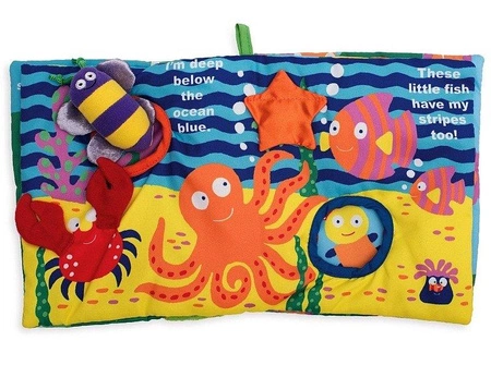 Książeczka interaktywna, wiele struktur, Egzotyczny świat, 202970-Manhattan Toy, zabawki dla niemowląt