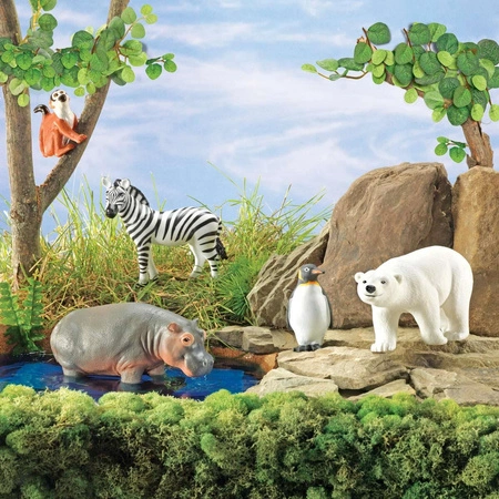 Duże Figurki, Zwierzęta w ZOO, Zestaw 5 szt.