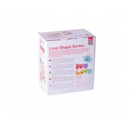 CLASSIC WORLD Drewniany Sorter Kształtów Literki + Klocki Sensoryczne