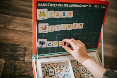 Magnetyczna układanka Polski Alfabet Magnetibook, Janod