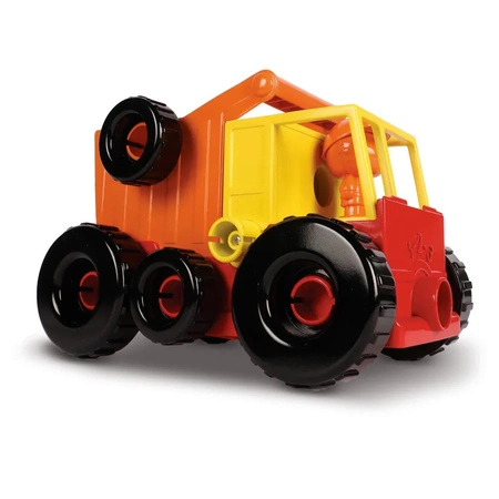 Pojazdy, Zestaw konstrukcyjny, Spychacz, Koparka, Wywrotka, 1-2-3 Build It!