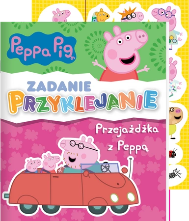 Przejażdżka z Peppą. Świnka Peppa. Zadanie Przyklejanie