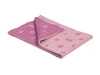 Kocyk bawełniany 80x100 cm różowy literki PIAPIMO