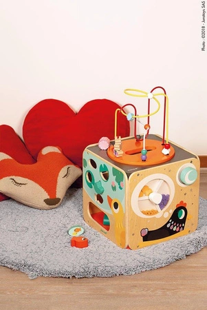 Wielofunkcyjna kostka edukacyjna z pętlą duża, Janod