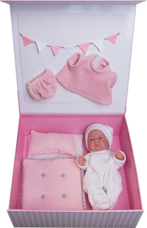 Lalka Pitu z pościelą i ubrankami Antonio Juan 84094