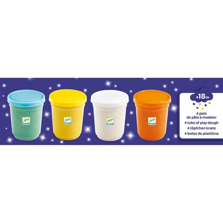 Masa plastyczna 4 szt BROKATOWA DJ09029