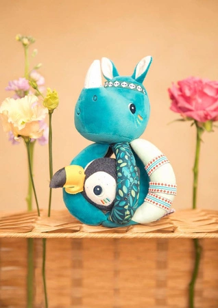 LILLIPUTIENS Grzechotka chwytak Nosorożec Marius 6 m+