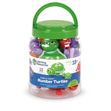 Figurki do nauki liczenia, kolorów i kształtów, Żółwie