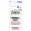 Ubbi Pojemnik na Przekąski Tweat 2 szt. Sage/Blush Pink