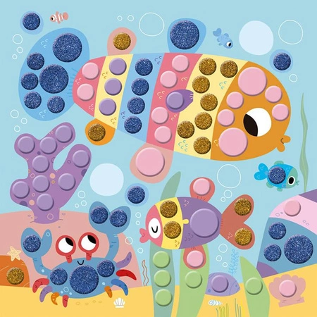 Zestaw kreatywny Okrągłe naklejki My arts & crafts 4+, Janod