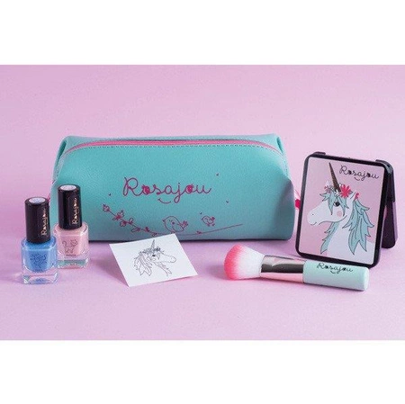 Kosmetyczka dla dzieci, zielona saszetka | Rosajou®