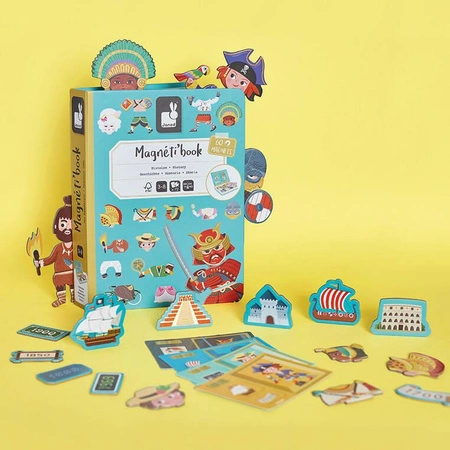 Magnetyczna układanka Historia Magnetibook 3-8 lat, Janod