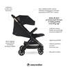 Easywalker Jackey Special Edition Kompaktowy, samoskładający się wózek spacerowy z torbą transportową Gold
