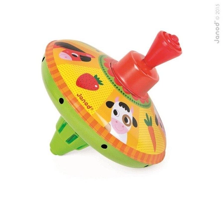 Bączek metalowy Farma opakowanie zbiorcze 6 szt. (3 szt. zielone i 3 szt. czerwone), Janod