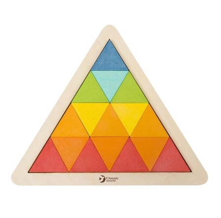 Układanka trójkąty Mozaika Klocki Classic World